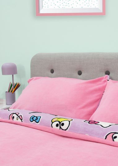 Hello Kitty Chill Pink Fleece Duvet Cover Set
