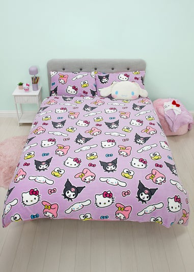 Hello Kitty Chill Pink Fleece Duvet Cover Set