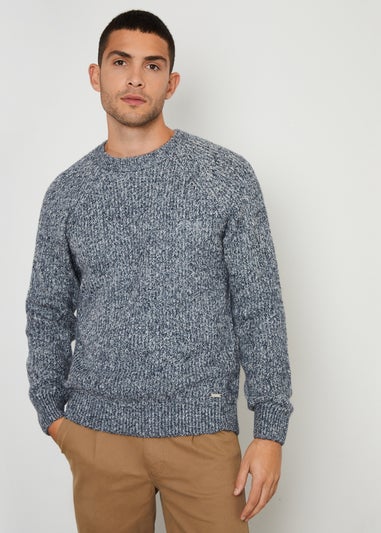 Threadbare Navy Raglan Sleeve Crew Neck Jumper