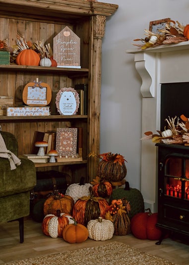 Country Living Mini LED Light Up Pumpkin Set of 3