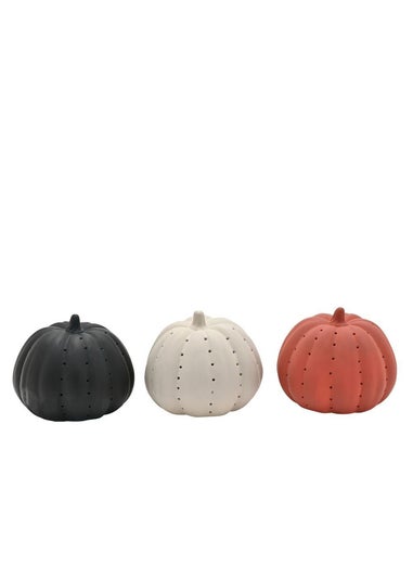 Country Living Mini LED Light Up Pumpkin Set of 3