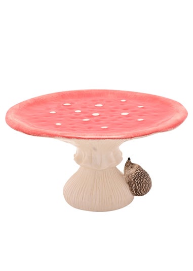 Country Living Red Toadstool & Hedgehog Cake Stand