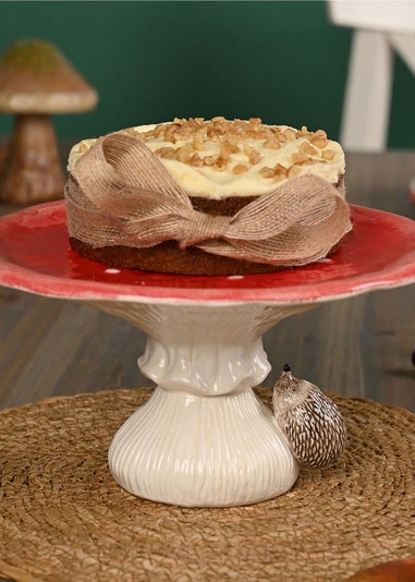 Country Living Red Toadstool & Hedgehog Cake Stand