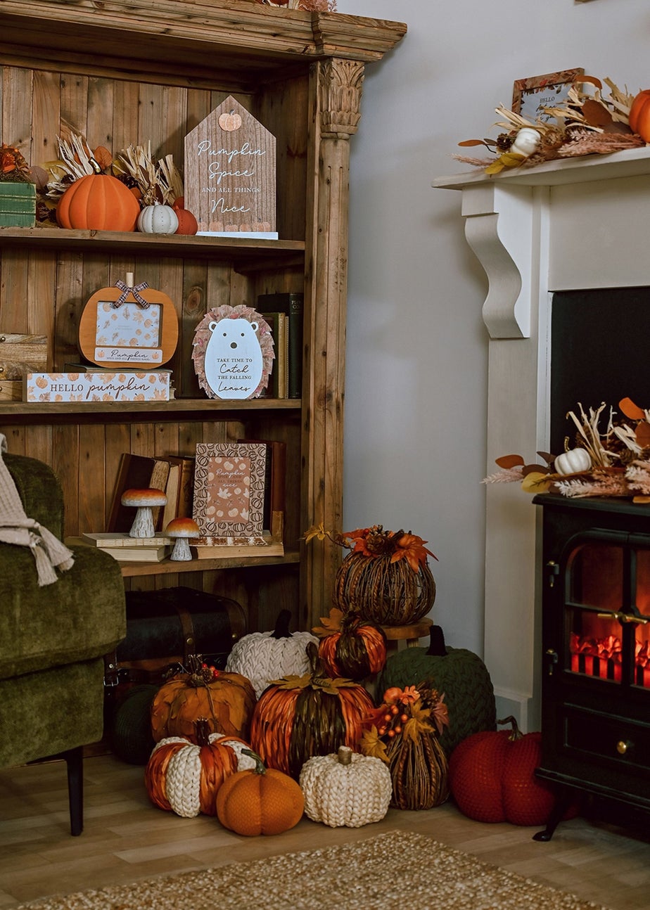 Country Living Orange Pumpkin Doorstop
