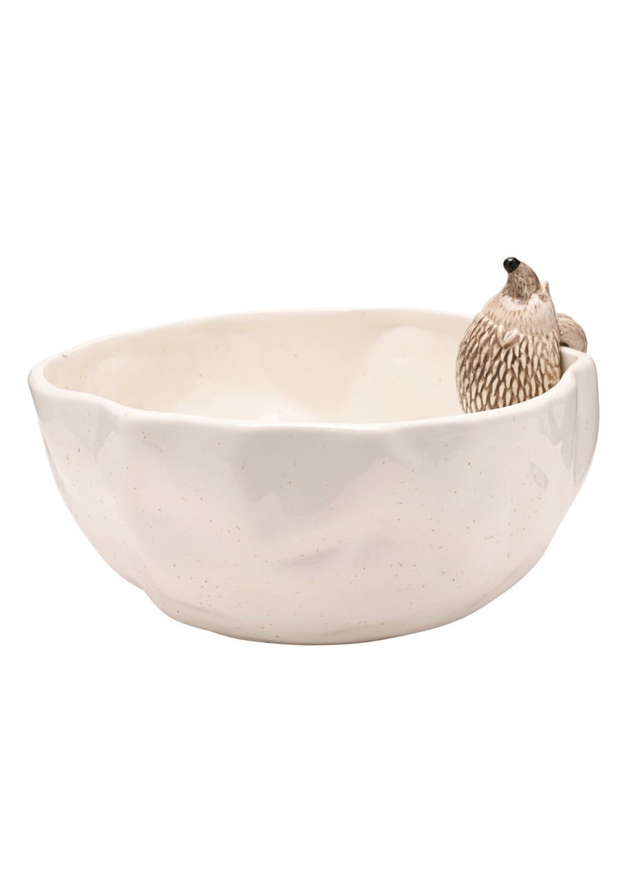 Country Living White Hedgehog Serving Bowl