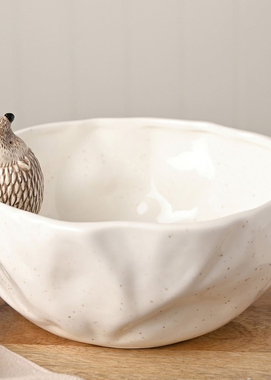 Country Living White Hedgehog Serving Bowl