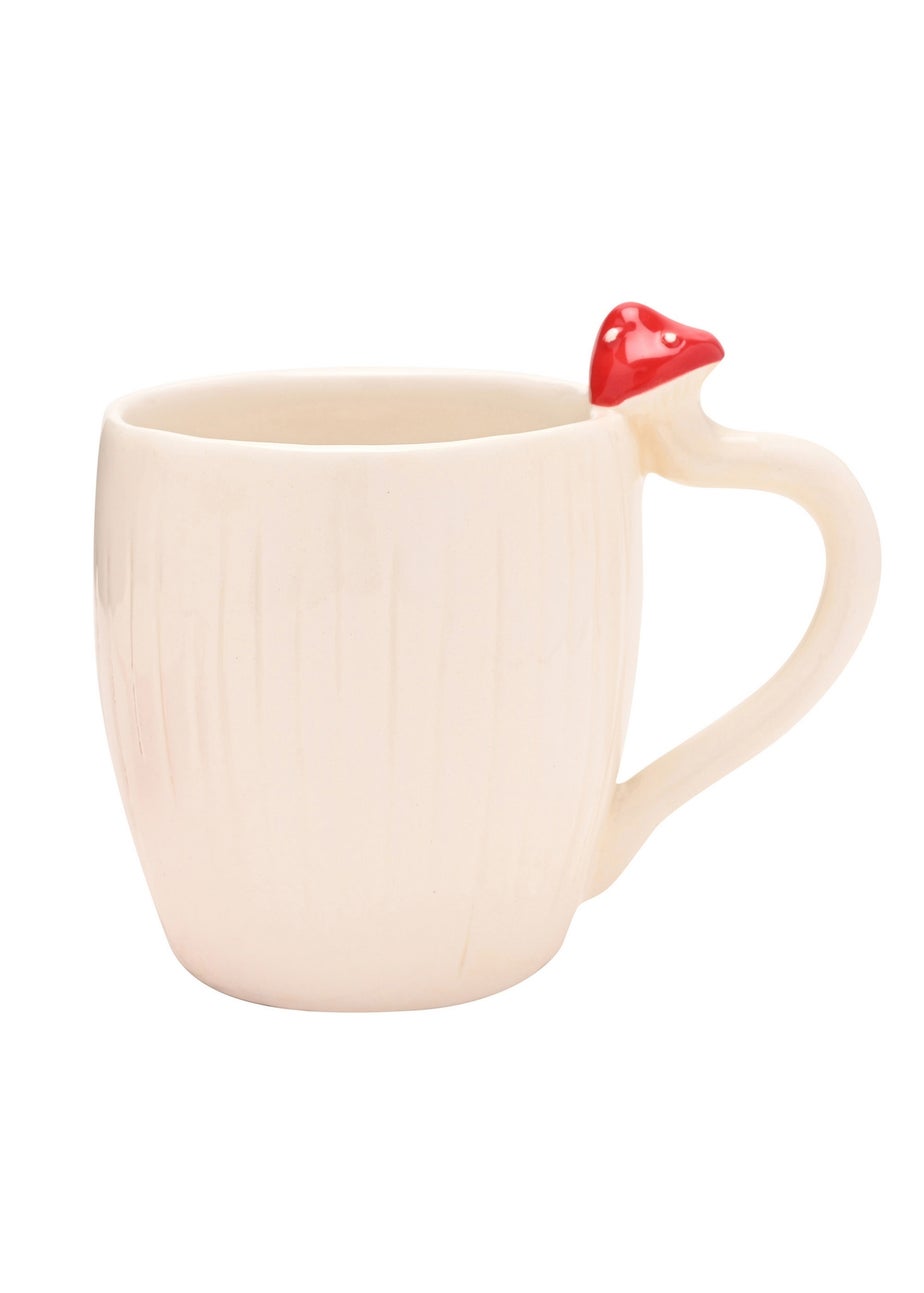 Country Living White Toadstool Mug & Saucer