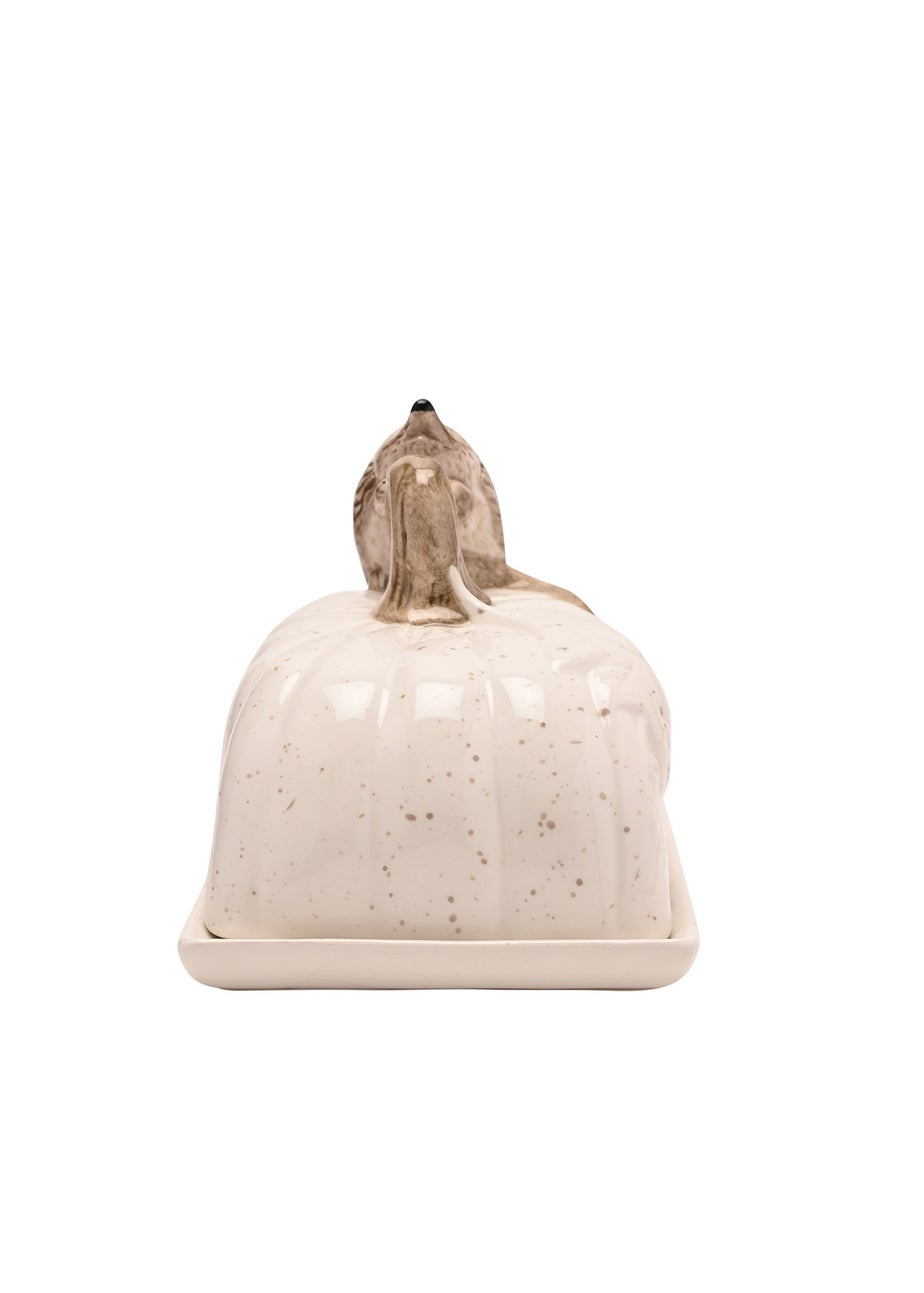 Country Living White Hedgehog Butter Dish