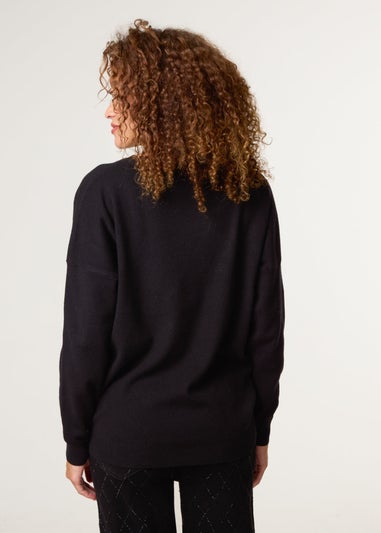 Blue Vanilla Black Cherry Lips Jumper