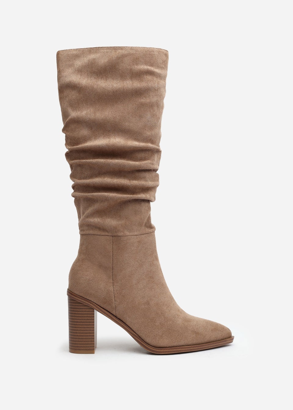 Where's That From Primrose Camel Suede Block Heel Boots