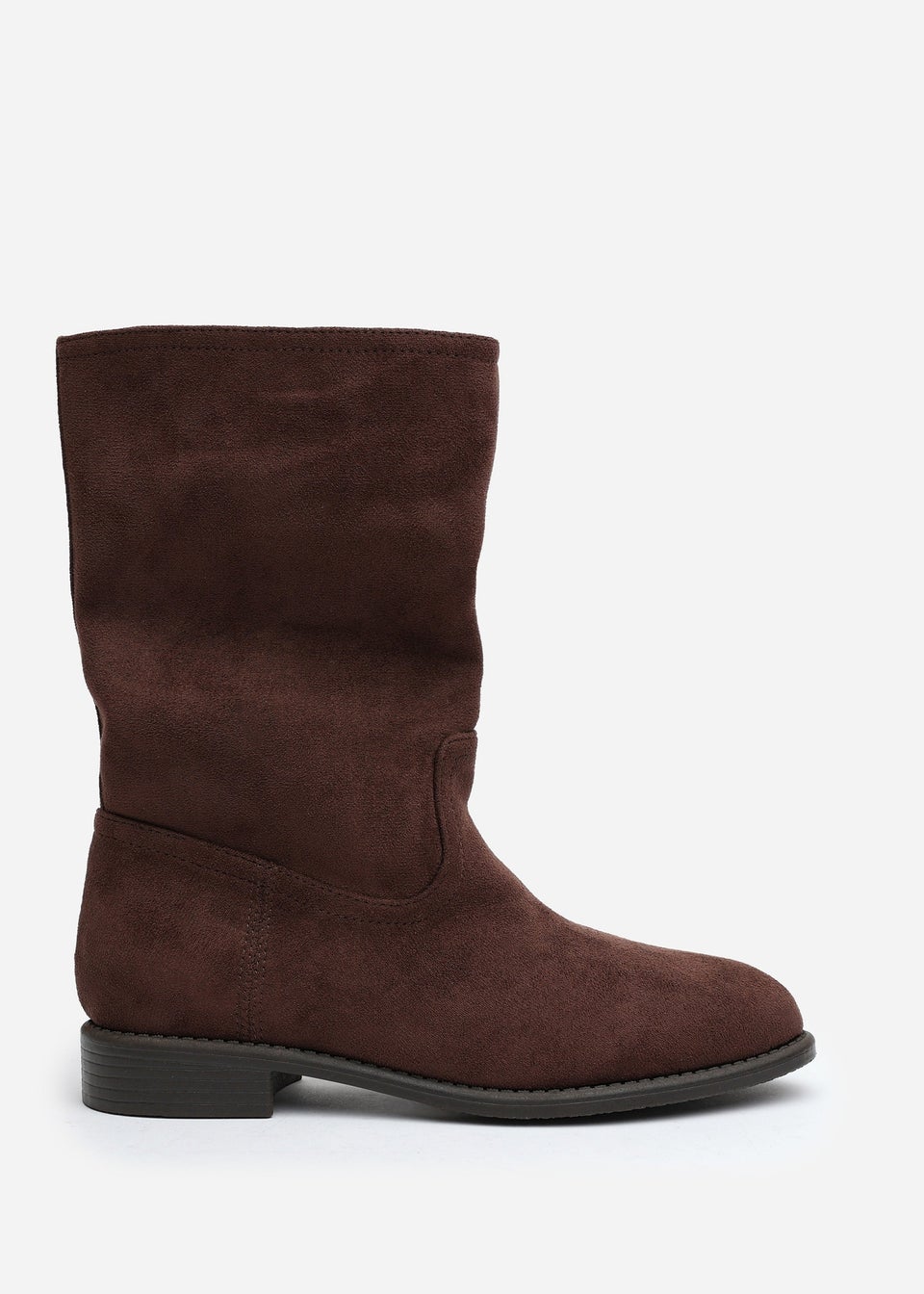 Where's That From Colette Dark Brown Suede Mid Calf Boots
