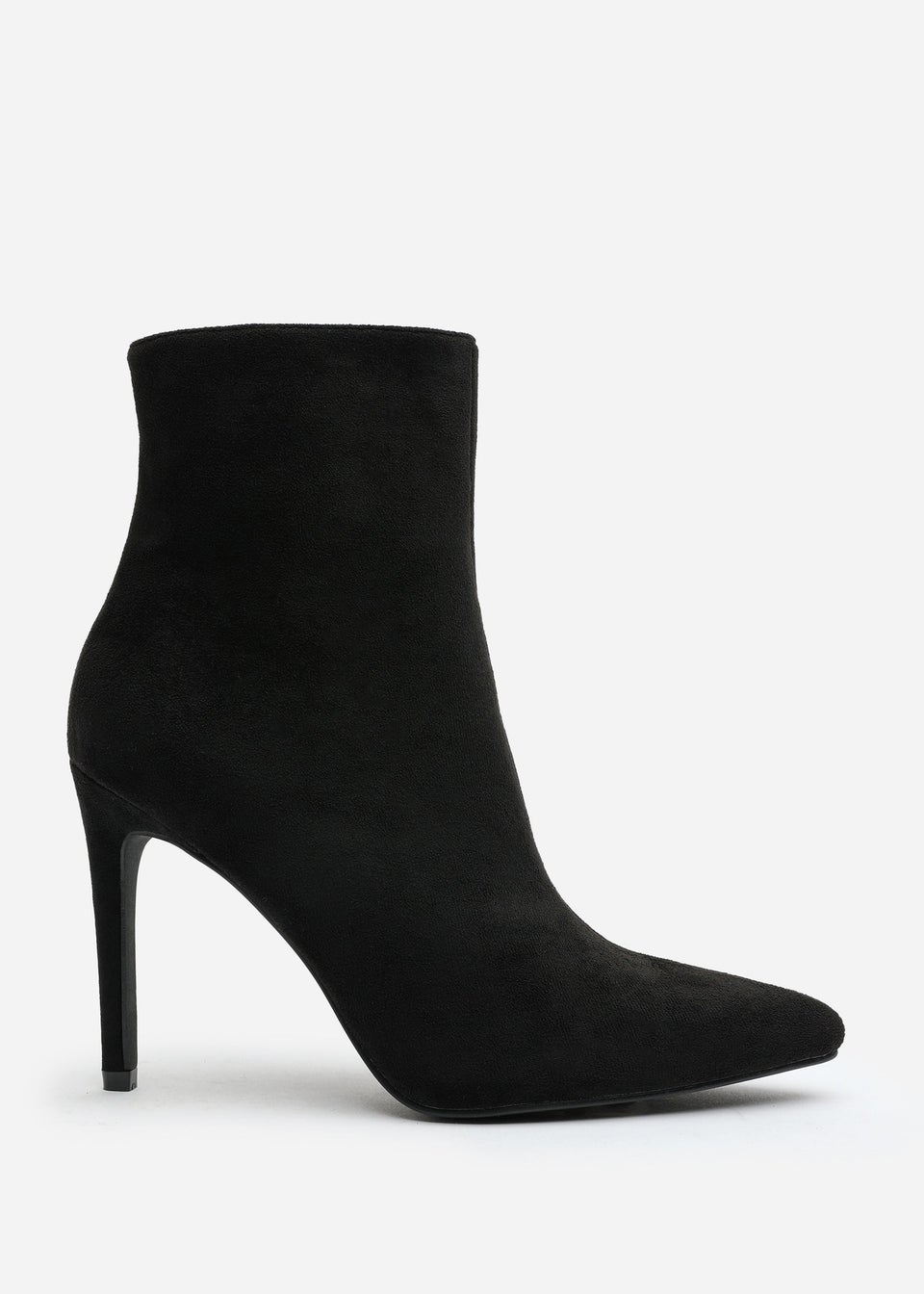 Where's That From Jemima Black Suede Stiletto Ankle Boots