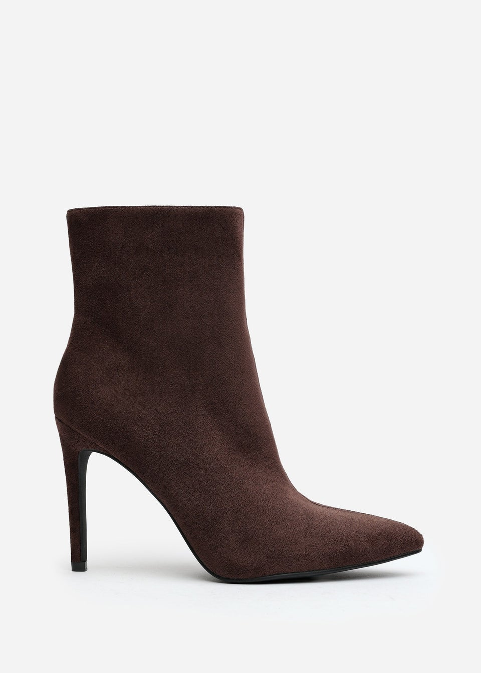 Where's That From Jemima Dark Brown Suede Stiletto Ankle Boots