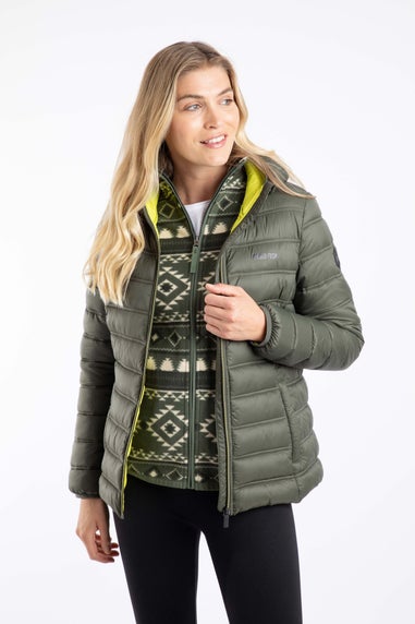Weird Fish Deep Lichen Green Eshka Lightweight Padded Jacket