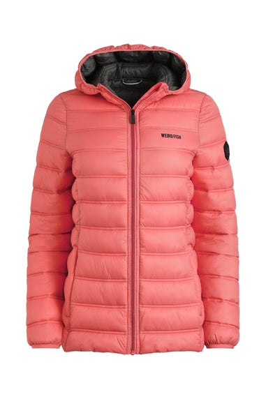 Weird Fish Coral Spice Eshka Lightweight Padded Jacket