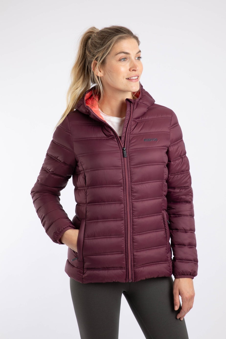 Weird Fish Aubergine Eshka Lightweight Padded Jacket