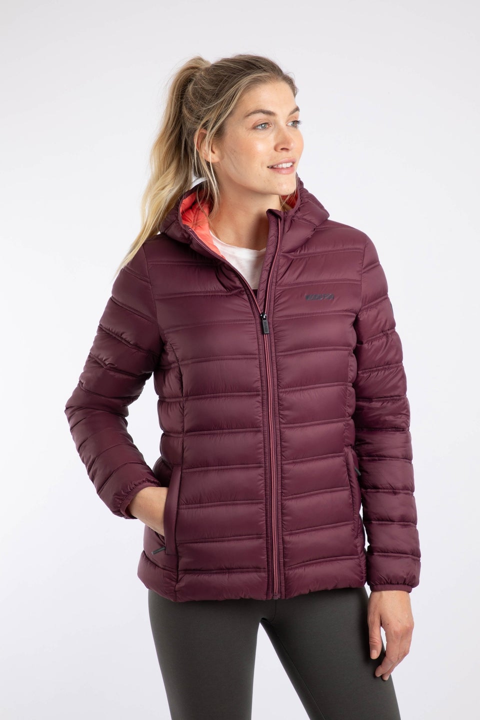 Weird Fish Aubergine Eshka Lightweight Padded Jacket