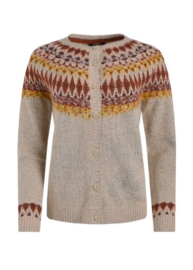 Weird Fish Chalk Hatty Fair Isle Cardigan