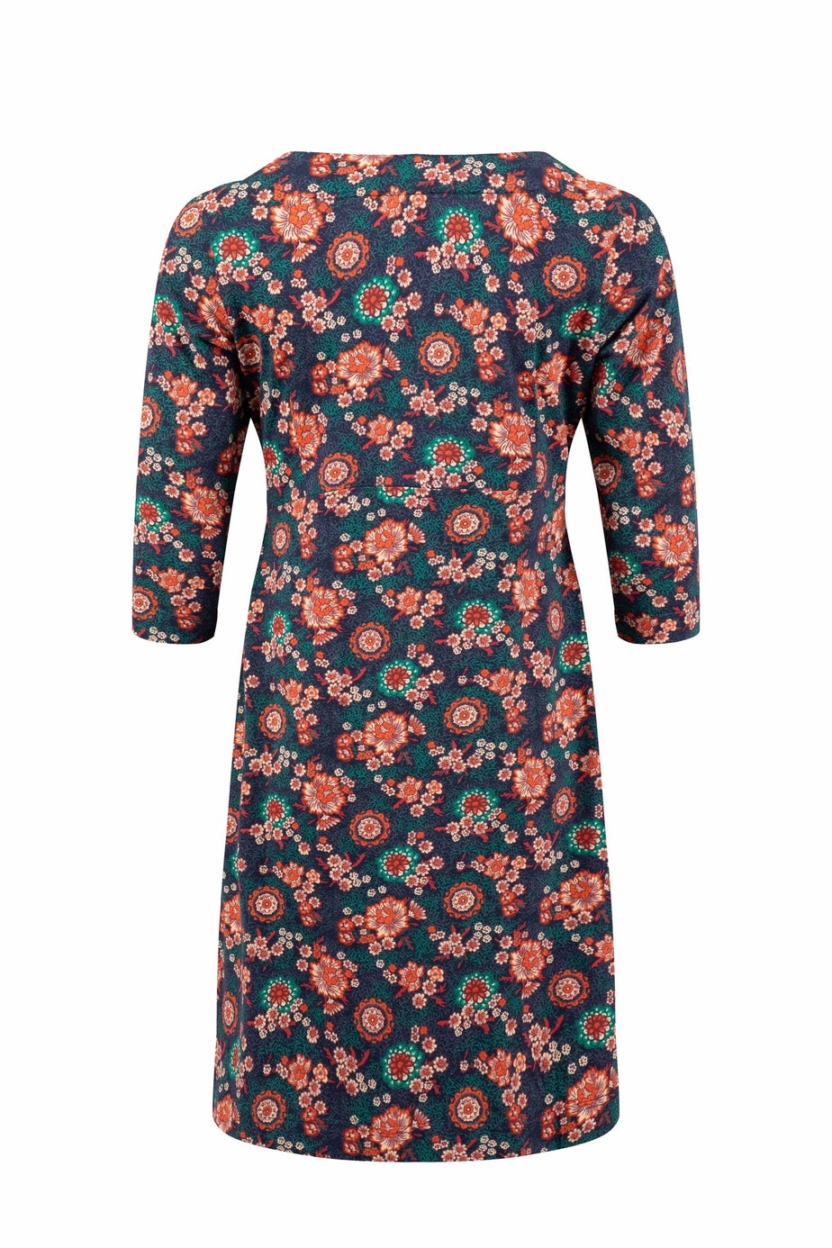 Weird Fish Dark Blue Starshine Printed Jersey Dress