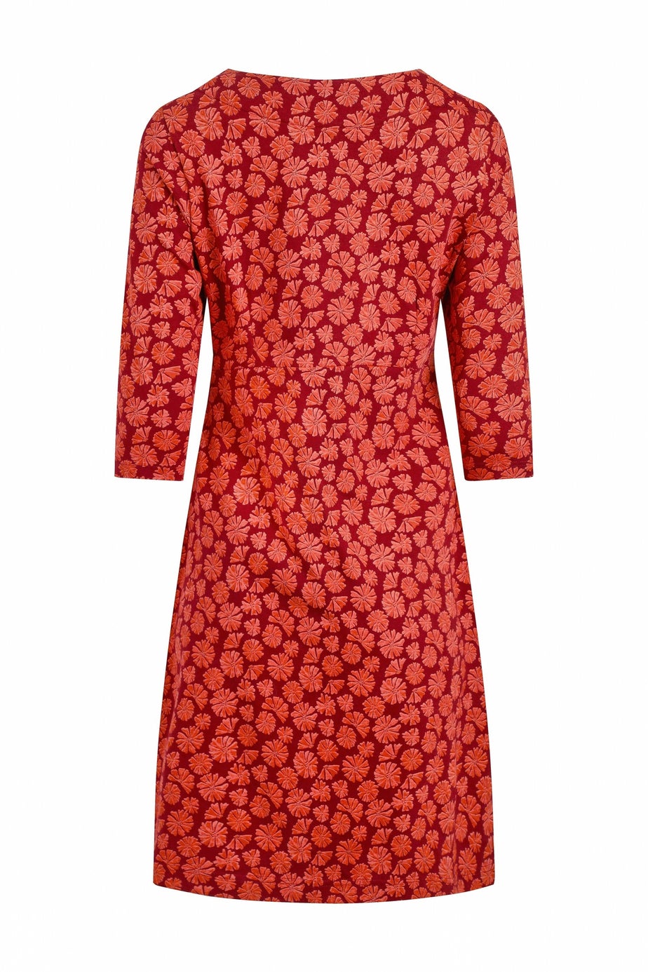 Weird Fish Garnet Starshine Printed Jersey Dress