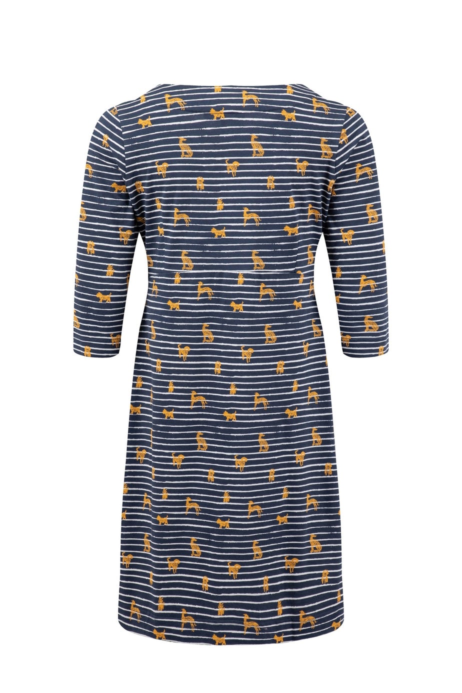 Weird Fish Ochre Starshine Printed Jersey Dress