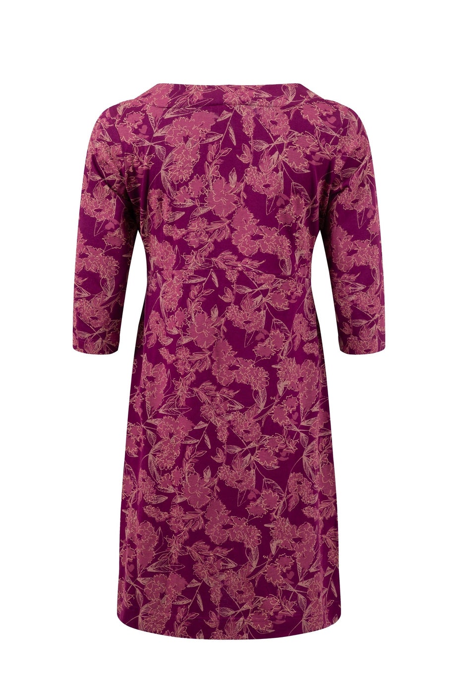 Weird Fish Plum Starshine Printed Jersey Dress