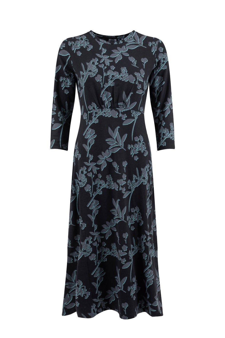 Weird Fish Spring Lake Felicity Printed Jersey Midi Dress