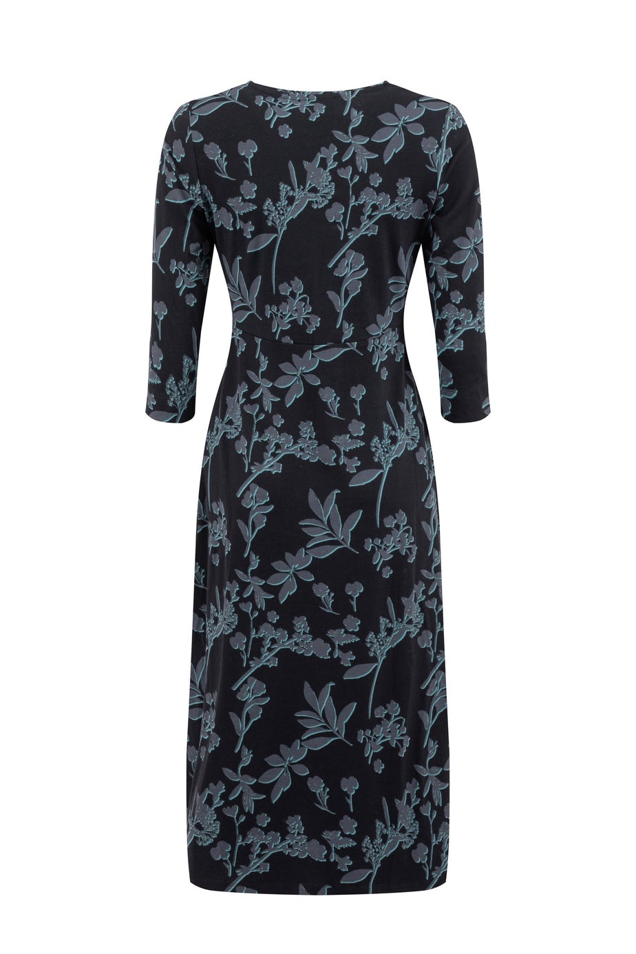 Weird Fish Spring Lake Felicity Printed Jersey Midi Dress