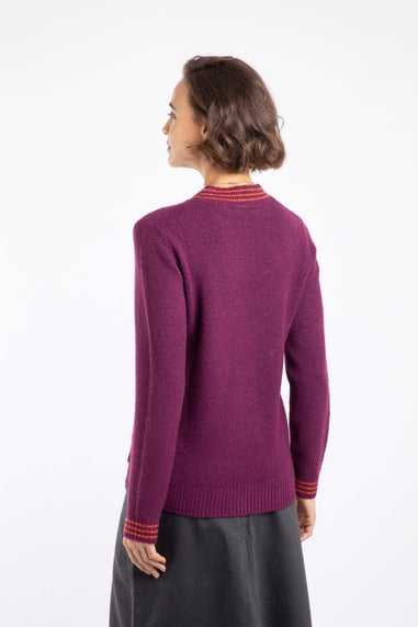 Weird Fish Beet Dawkins Tipped Jumper