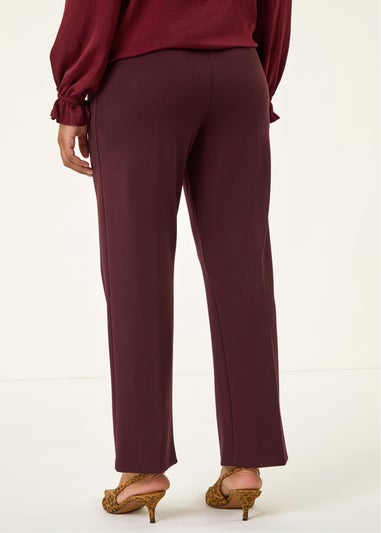 Roman Wine Straight Leg Ponte Trouser