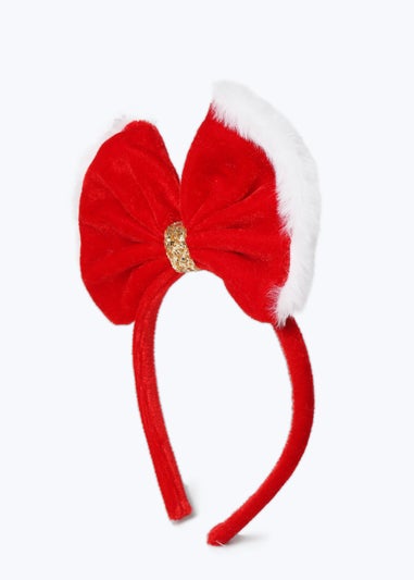 Muse Girls Red Bow Headband