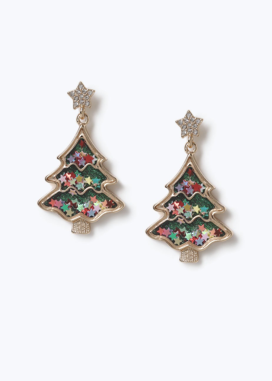 Muse Light Green Christmas Tree Earring