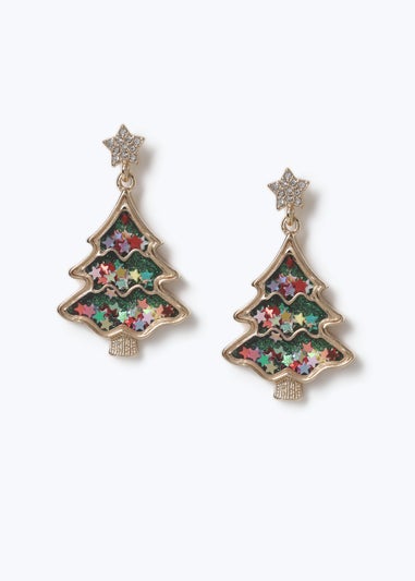 Muse Light Green Christmas Tree Earring