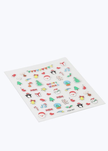 Muse Multi Pack Multi Colour Christmas Nail Stickers