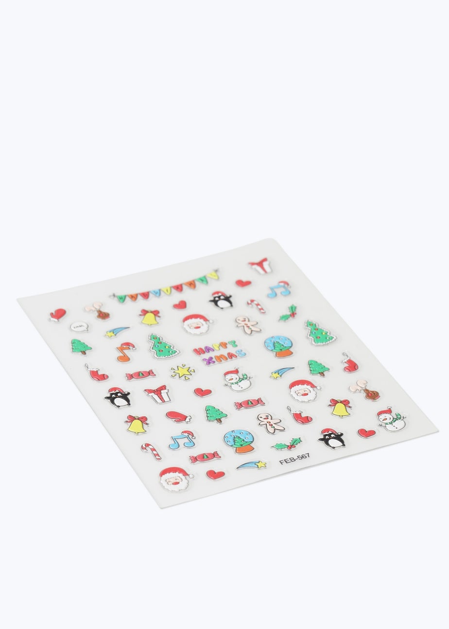 Muse Multi Pack Multi Colour Christmas Nail Stickers