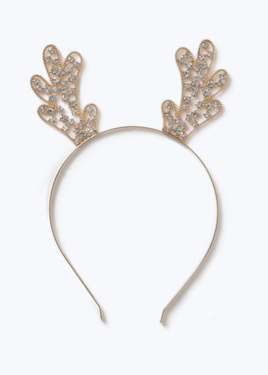 Muse Gold Christmas Antlers Headband