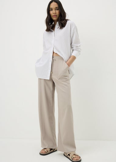 Taupe Full Length Clipper Trousers