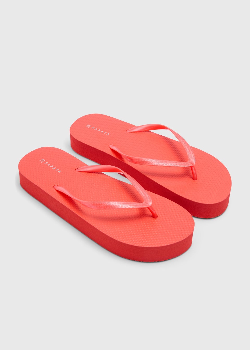 Orange Platform Flip Flops