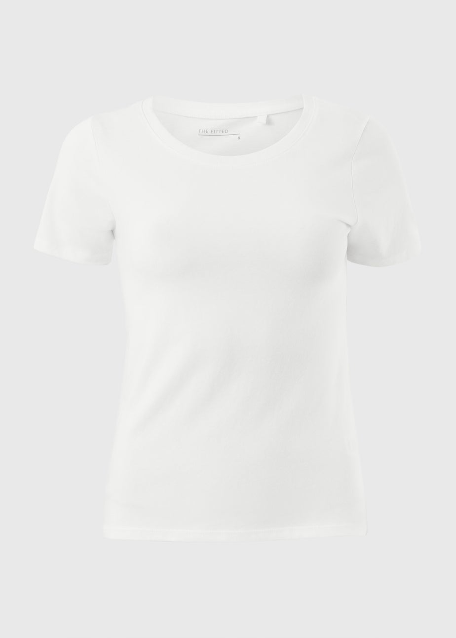 White Smart Fitted T-Shirt
