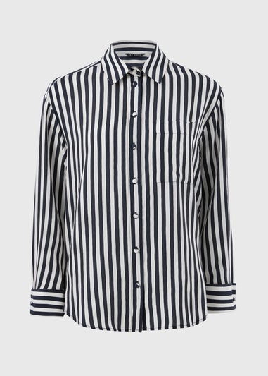 Et Vous Navy Stripe Shirt