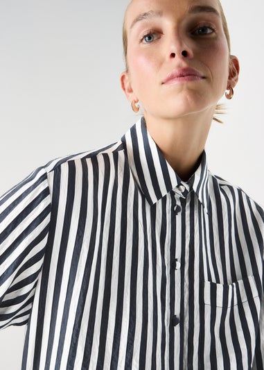 Et Vous Navy Stripe Shirt