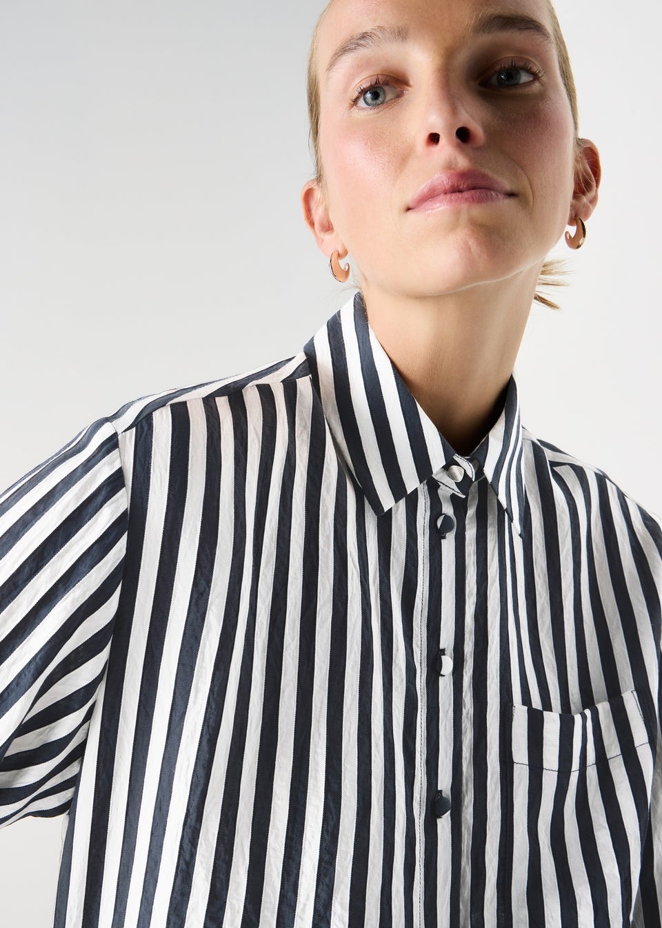 Et Vous Navy Stripe Shirt