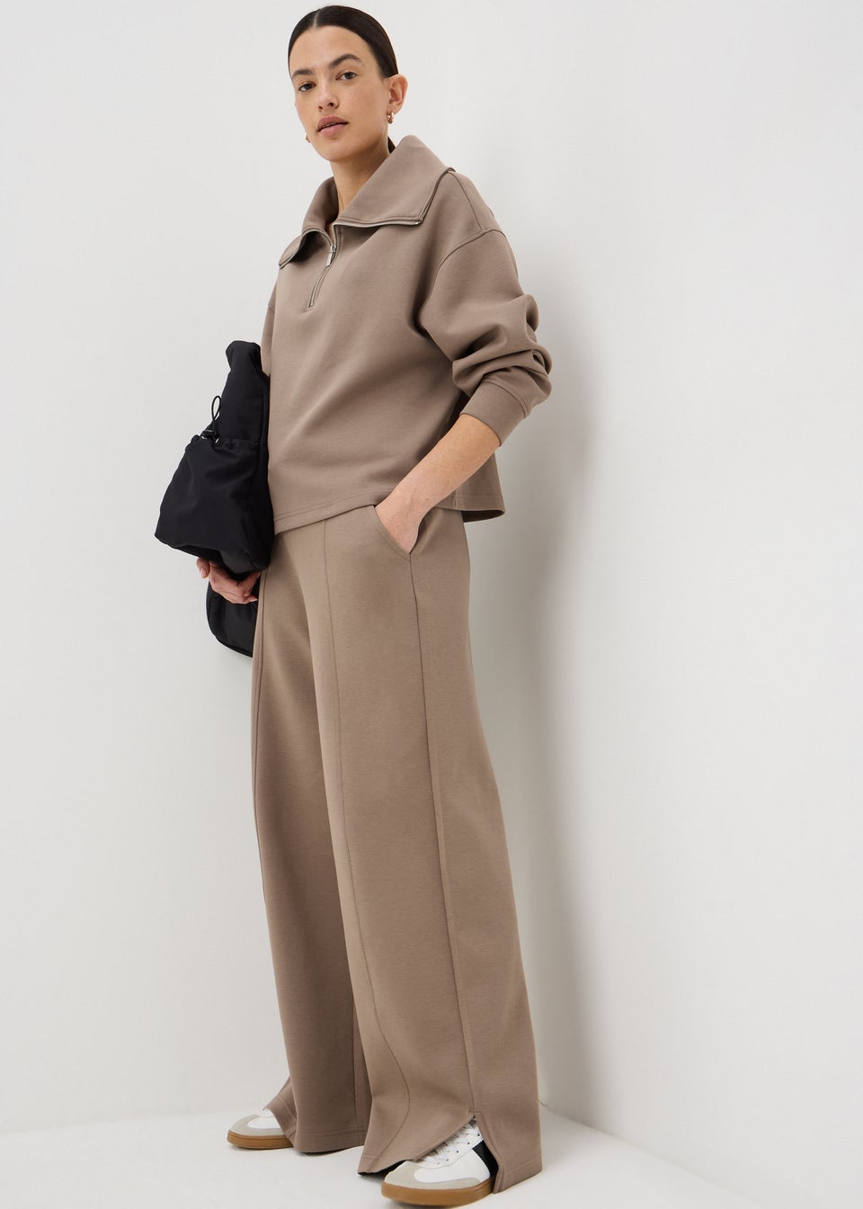 Fossil Interlock Wide Leg Co Ord Trousers