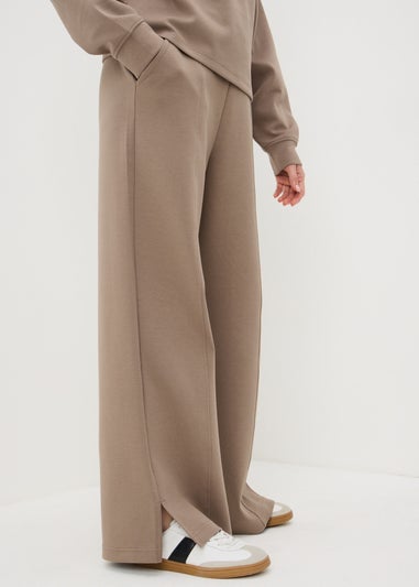Fossil Interlock Wide Leg Co Ord Trousers