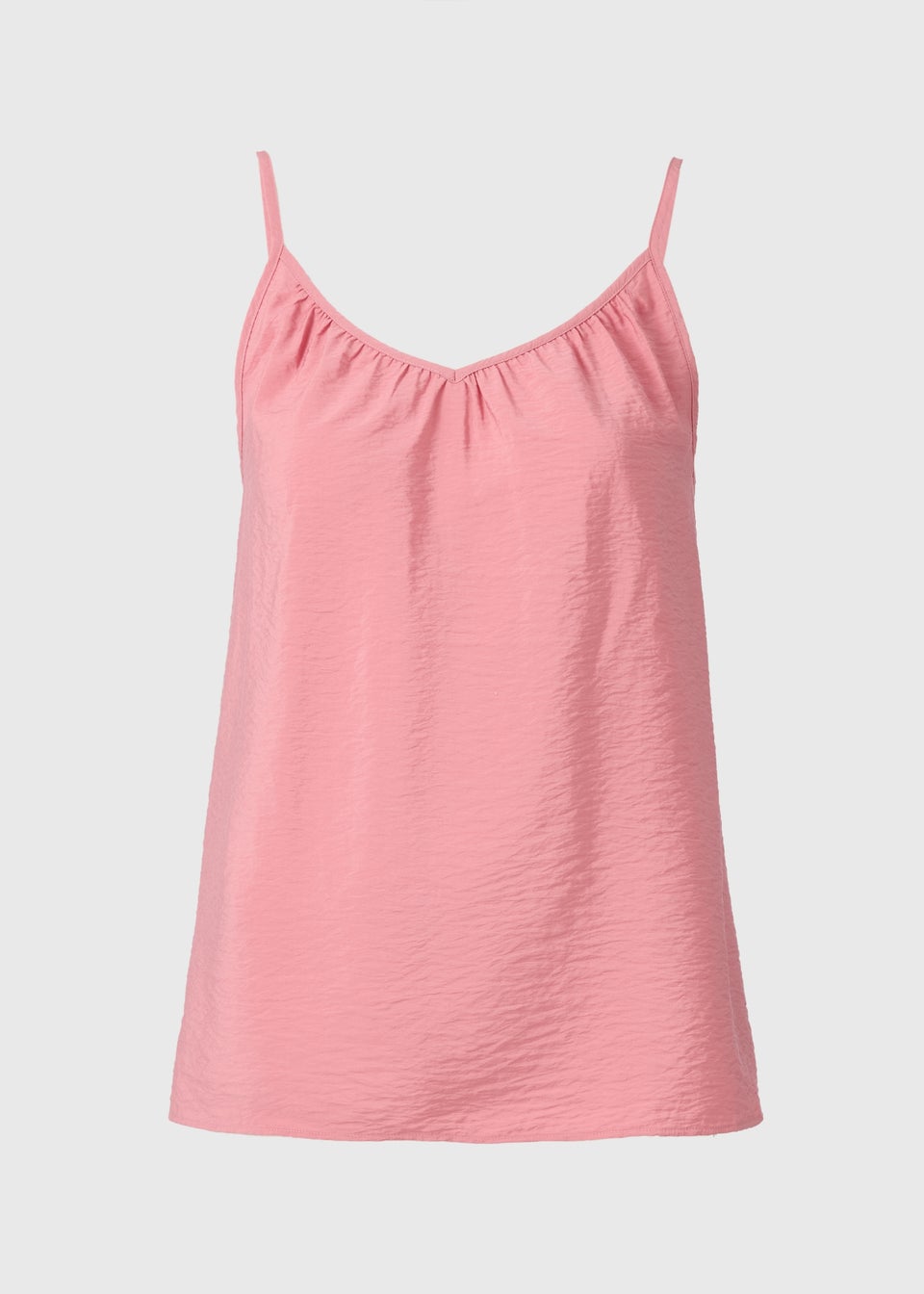 Pink Ruched Cami Top