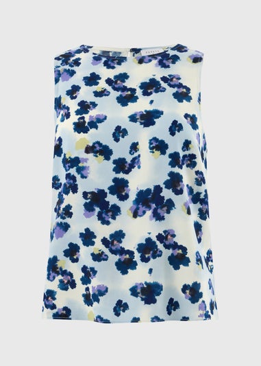 Purple Floral Vest Top