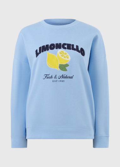 Blue Lemon Graphic Sweatshirt