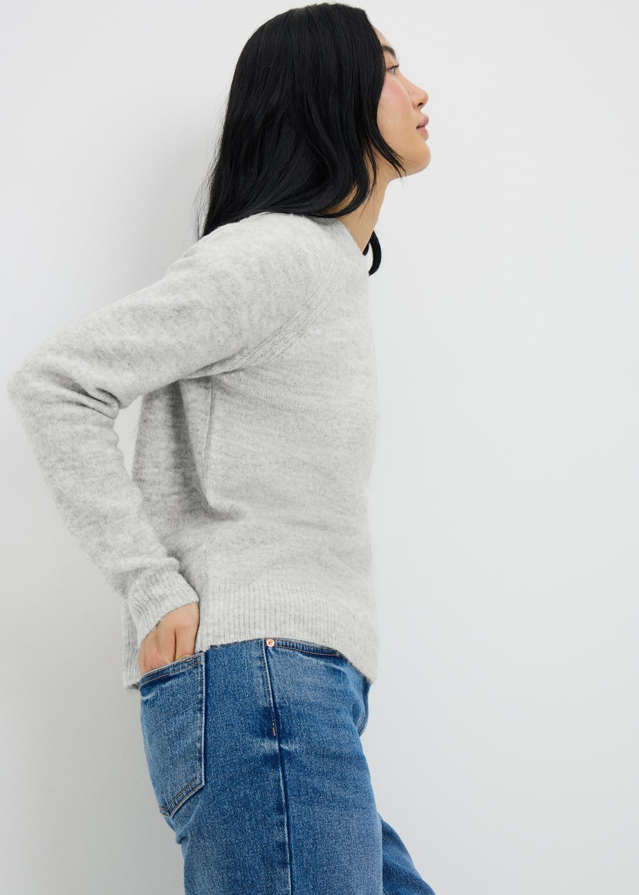 Light Grey Crew Neck Jumper