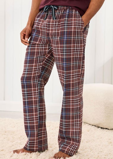 Cotton Traders Bordeaux Brushed Cotton Lounge Trousers 29" Leg
