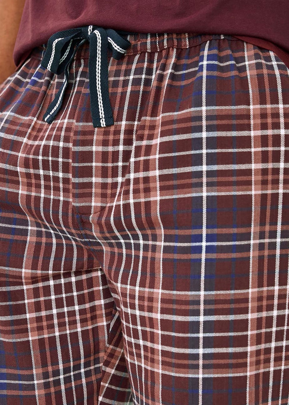 Cotton Traders Bordeaux Brushed Cotton Lounge Trousers 29" Leg